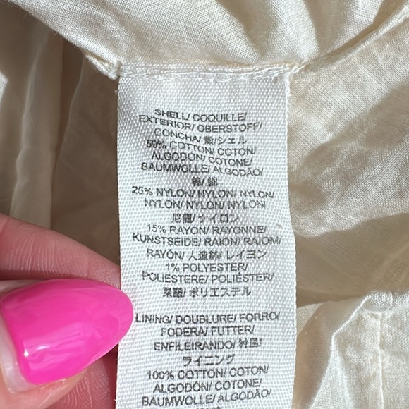 Free People Cream Lace Skirt with Black Accents 6 - Picture 11 of 14